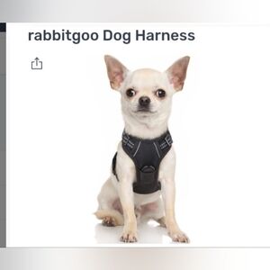 XS Black No Pull Dog Harness